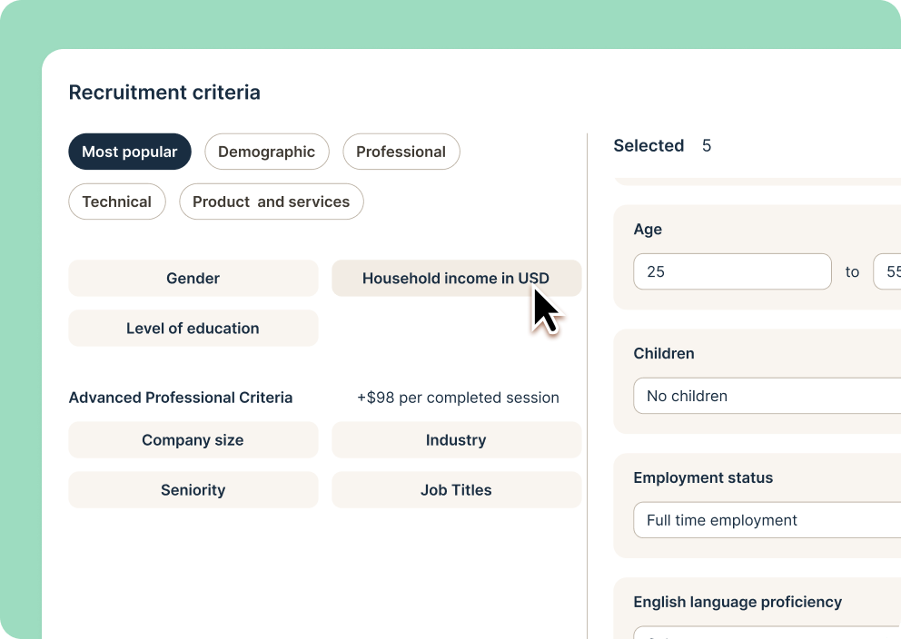 Flexible recruitment